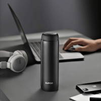 苏泊尔 SUPOR 316L不锈钢保温杯情侣学生商务水杯暖意系列转盖轻量保温杯450ml• 墨黑 KC45FP10