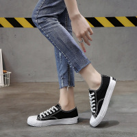 2019帆布鞋女学生夏季韩版百搭红ins小白鞋平底板鞋子