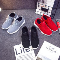 2019春季新韩版男鞋运动鞋休闲时尚跑步系带情侣鞋