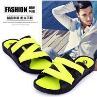 一字拖鞋夏季时尚男士凉鞋韩版防滑凉拖鞋室外潮流个性沙滩鞋