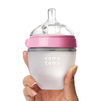 韩版美国Comotomo可么多么 全硅胶婴幼儿奶瓶 150ml红色款防腹痛胀气