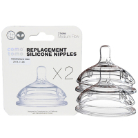 2个装 美国Comotomo韩版可么多么婴幼儿奶嘴流量2滴(3-6个月)似乳房防胀气