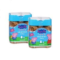 小猪佩奇PeppaPig字母饼干牛奶味105g儿童字母造型磨牙饼干零食品0084