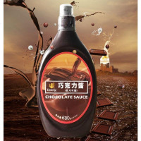 烘焙原料盾皇巧克力酱代可可脂680g抹面包果酱咖啡淋酱巧克力糖浆0167