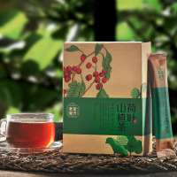 老金磨方 荷叶山楂茶 干荷叶花茶 原料精华 速溶冲剂120g0047