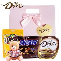 德芙巧克力520大礼包小巧粒士力架糖果零食情人节礼物 小熊0398