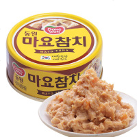 韩国原装东远金枪鱼罐头100g蛋黄酱油浸海鲜吞拿鱼肉罐头0410