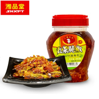 瓜瓜]贡菜脆椒湖南特产拌面酱辣椒酱下饭菜拌面调味品450g0117