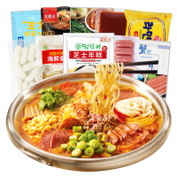士年糕部队火锅材料韩式鱼饼蟹棒泡菜火锅底料食材套餐组合0177