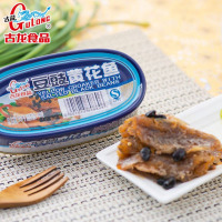 8起免运费]古龙食品豆豉黄花鱼罐头开盖即食黄瓜鱼类速食品120g0243