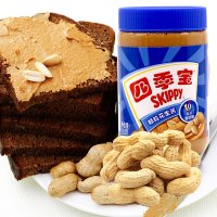 费四季宝颗粒花生酱柔滑花生酱组合510gX2拌面面包涂蘸料调味酱0295