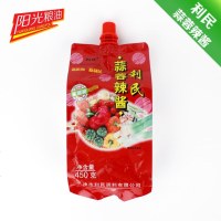 利民蒜蓉辣酱450g*5袋 蒜蓉辣椒酱拌饭拌面酱煎饼果子配方酱0410