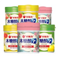 口香糖木糖醇101g大瓶盒装随身无糖口香接吻糖口气清新糖 [1瓶]超檬味+苹果味+蜜桃味