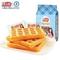华夫饼干原味整网红食格子早餐蛋糕点心小面 奶油120g*3