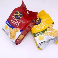星奶盐苏打饼干咸味 STARS SODAS梳打饼干木糖醇饼干 奶盐苏打饼干（2袋）