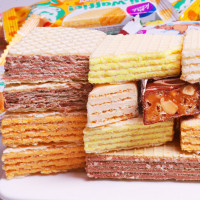 斯威化组合混合装大牛巧力饼干年货休闲食品 500g威化组合