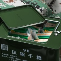 缩饼干粮(40餐)整桶8斤学生代餐饱腹应急单兵口干粮即食品 100g×10包(无桶)