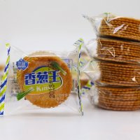 1箱90包 薄脆饼干香葱味薄饼香葱王饼干早餐代餐小吃休闲食品0280