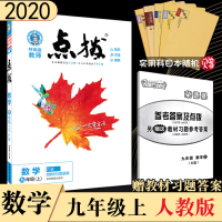 shyf-2019点拨九年级上册数学人教版 RJ版初三3数学教材同步点拨训练辅导资料 荣德基 特高级教师点拨9年级上