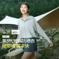 经典披肩冰丝皮肤衣持久强防晒透气防晒衣女[黑胶大帽檐]