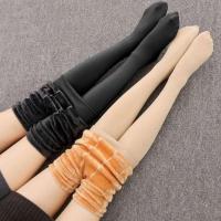 秋冬季打底裤女外穿一体加绒加厚保暖连裤袜踩脚高腰裤子