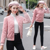 新款女冬装金丝绒外套小个子短款休闲棉服