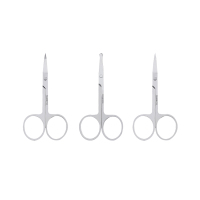 VCT弯头小剪刀修眉美容化妆手动圆头弯头剪鼻毛的器女男士用1把