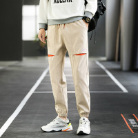 白渠2021年春季新款休闲长裤子男士韩版潮流宽松运动束脚工装裤潮牌MF.988