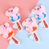 儿童创意迷你手摇小风扇学生便携式卡通手压风扇