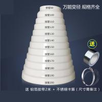 抽油烟机变径圈排风管转换接头 烟管变径器 大小头转换器80/200