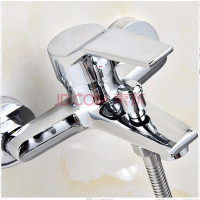 全铜 浴室暗装混水阀淋浴龙头 三联浴缸水龙头 冷热花洒喷头套装