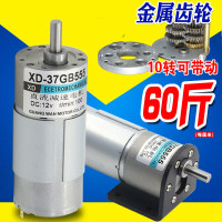 37GB555直流减速电机微型齿轮慢速正反转电动机调速马达6V12V24V