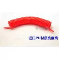 PU弹簧气管软管空压机弹簧管气泵高压伸缩软管螺旋风管拍带接头