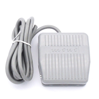 脚踏开关 带线2米踏板脚踩开关TFS-201自复位点动按钮开关220V10A