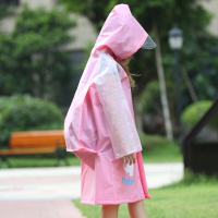 适用儿童雨衣卡通大帽檐男女童幼儿园小学生雨衣带书包位雨披厂家