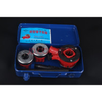 轻型管子铰板手动套丝机板牙压力钳74-1A74-1B套装扳手快速