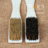 大号文玩金刚菩提核桃清理工具铜丝刷钢丝刷 硬质猪鬃毛刷子