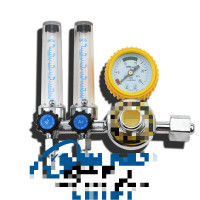 定做氩气表双管瓶双头氩气减压阀双流量计氩弧焊气表减压器双出气