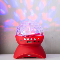 手机无线蓝牙音箱七彩灯闪光旋转低音炮音响家用舞台灯光宿舍蹦迪