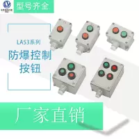 铸铝LA53自复位防爆控制按钮开关盒 2钮防爆防腐按钮控制启动停止