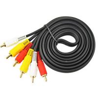 景赛 AV线 三莲花线音视频线 红白线 5米