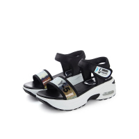 拉夏贝尔凉鞋女夏季2019新款学生韩版百搭运动厚底松糕沙滩鞋女潮