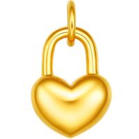 周大生金足金爱心吊坠女3D硬金轻奢时尚挂坠首饰送女友生日 0.6g 爱心吊坠(约0.6g)