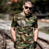 简号迷彩短袖圆领T恤男纯棉军旅风硬汉特种特工作训战术t恤男工装JH-8021迷彩
