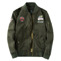 飞行员夹克男纯棉青年上衣加绒外套冬装保暖 CG617