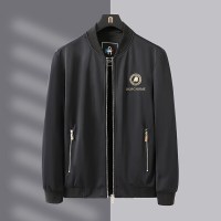 简号2021春秋新款潮牌夹克男外套青年潮流时尚修身刺绣欧美简约潮流外套男 青CC8602