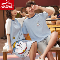 北极绒夏季薄款棉女士两件套装短袖休闲韩版家套装027-CXM-QL套装