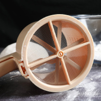 【新品推荐】手持杯式面粉筛子半自动糖粉筛家用面粉筛杯细不锈钢漏网烘焙工具