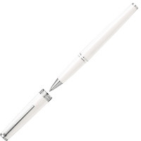 [海外直邮]MontBlanc万宝龙PIX系列宝珠笔白色树脂镀铂金笔夹签字笔114805