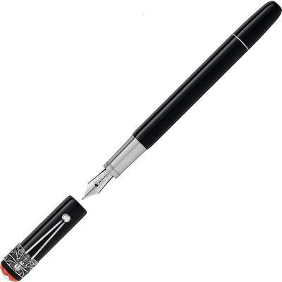 [海Montblanc万宝龙传承系列红与黑 蜘蛛墨水笔 特别款钢笔 F尖(0.5-0.7mm) 117845